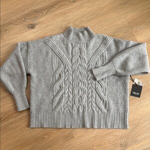 NWT Gray Cable Knit Sweater by Simply Vera Vera Wang